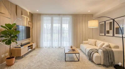 Dnevni boravak; prirodna svjetlost, moderan stil