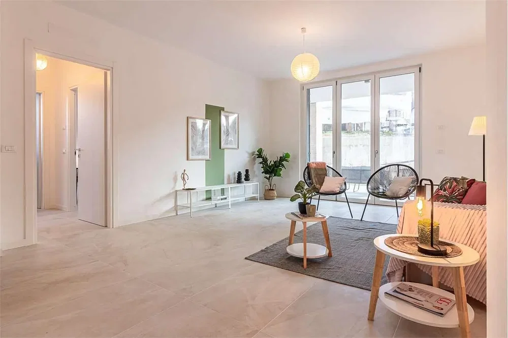 Дневна соба; природно светло, модерни стил, плочице