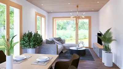 Wohnzimmer; blick, tageslicht, moderner stil