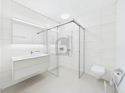 Badezimmer; fliesenboden, tageslicht, renoviert