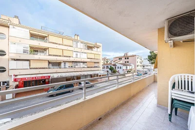 Balkon; blick, fliesenboden