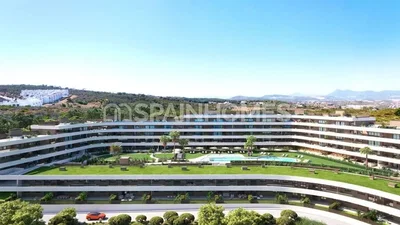 Casa y alrededores; vista