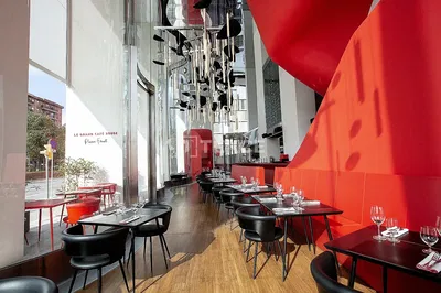 Yemek odası; manzara, modern stil