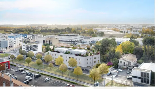 Maison et environs; vue