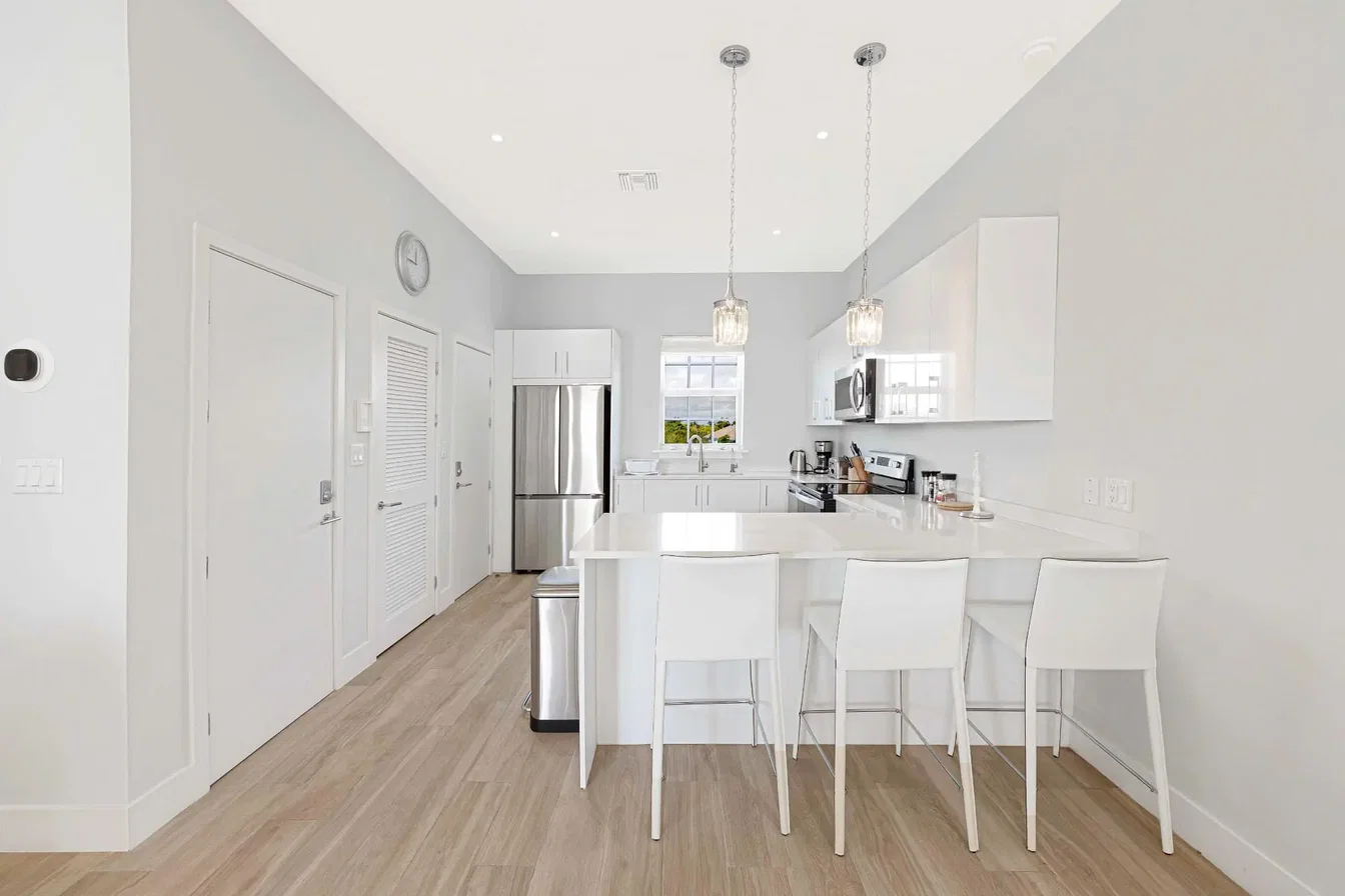 Kuhinja; kućanski aparati, moderan stil, prirodna svjetlost, renoviran