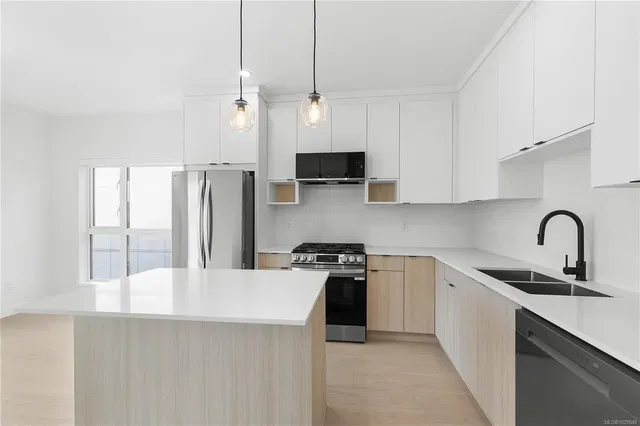 Cucina; elettrodomestici, luce naturale, stile moderno