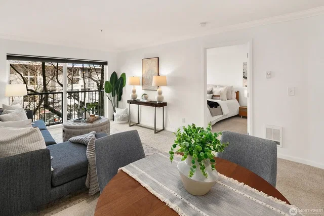 Salón; luz natural, estilo moderno