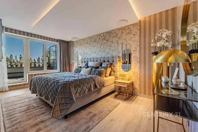 Camera da letto; luce naturale, stile moderno