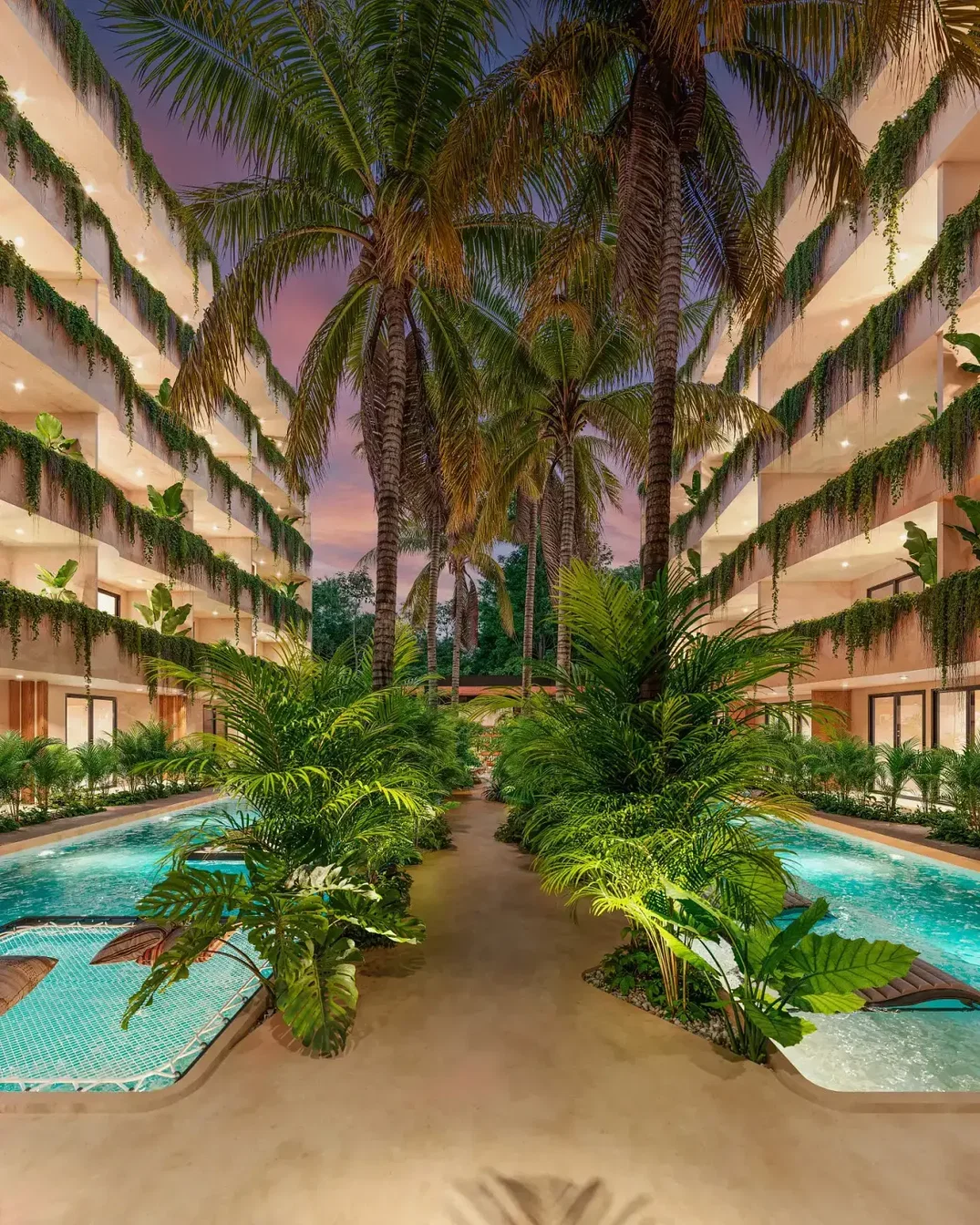 Maison et environs; vue, lumière naturelle