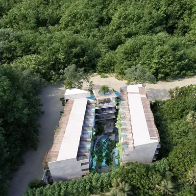 Maison et environs; vue