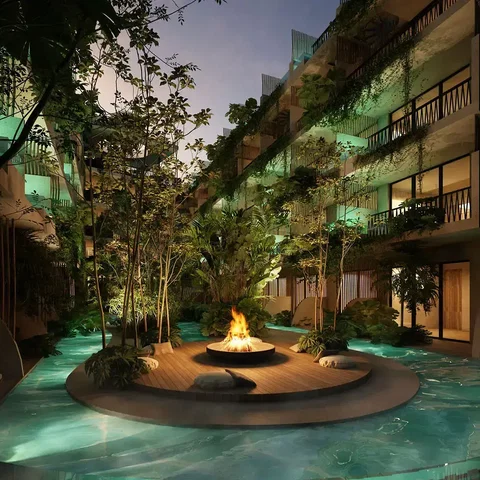 Maison et environs; cheminée, lumière naturelle