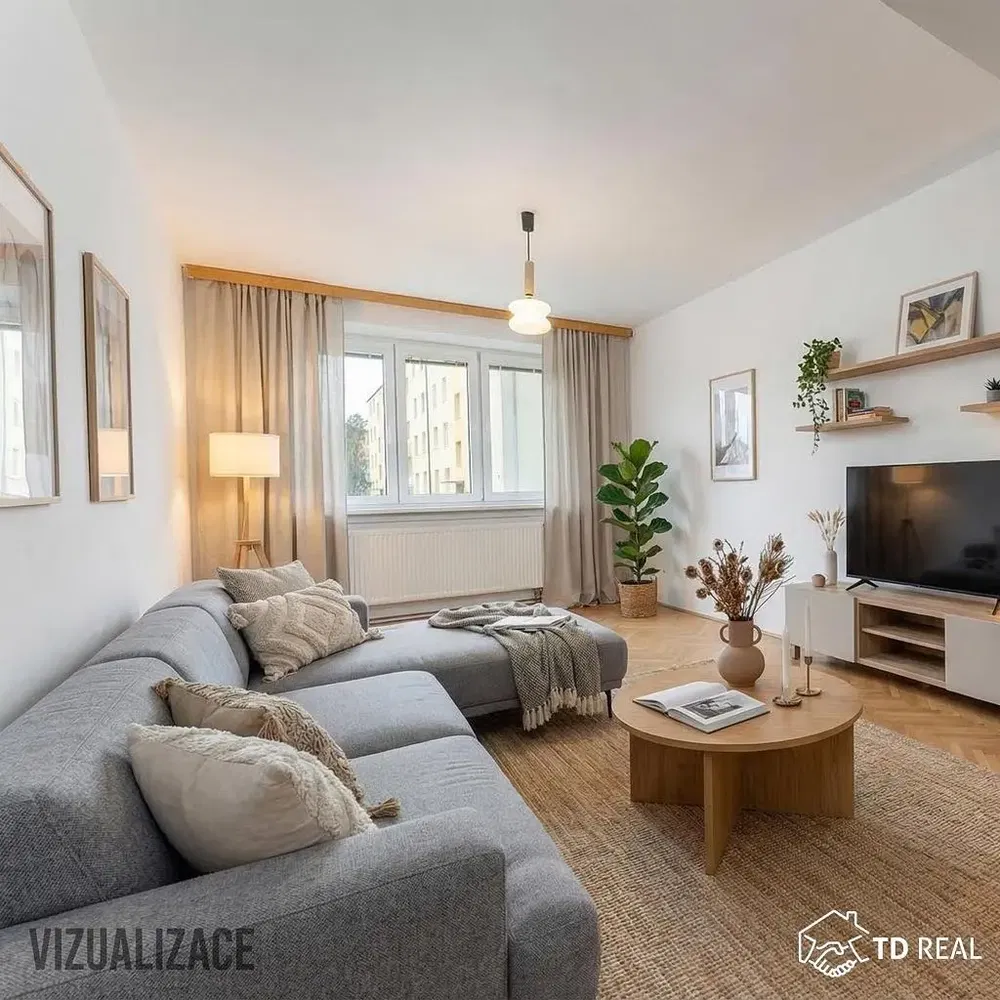 Salón; luz natural, estilo moderno
