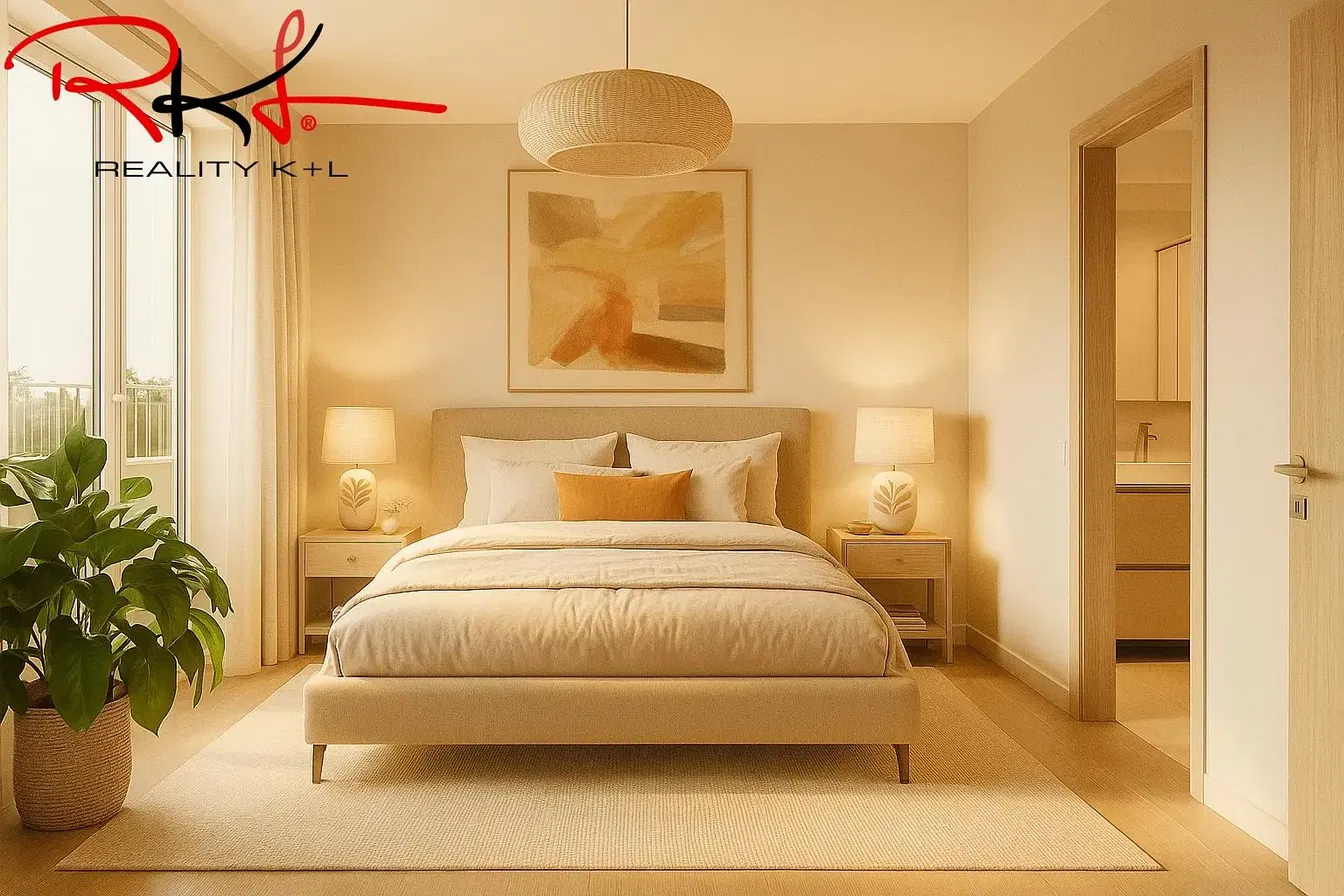 Schlafzimmer; tageslicht, moderner stil