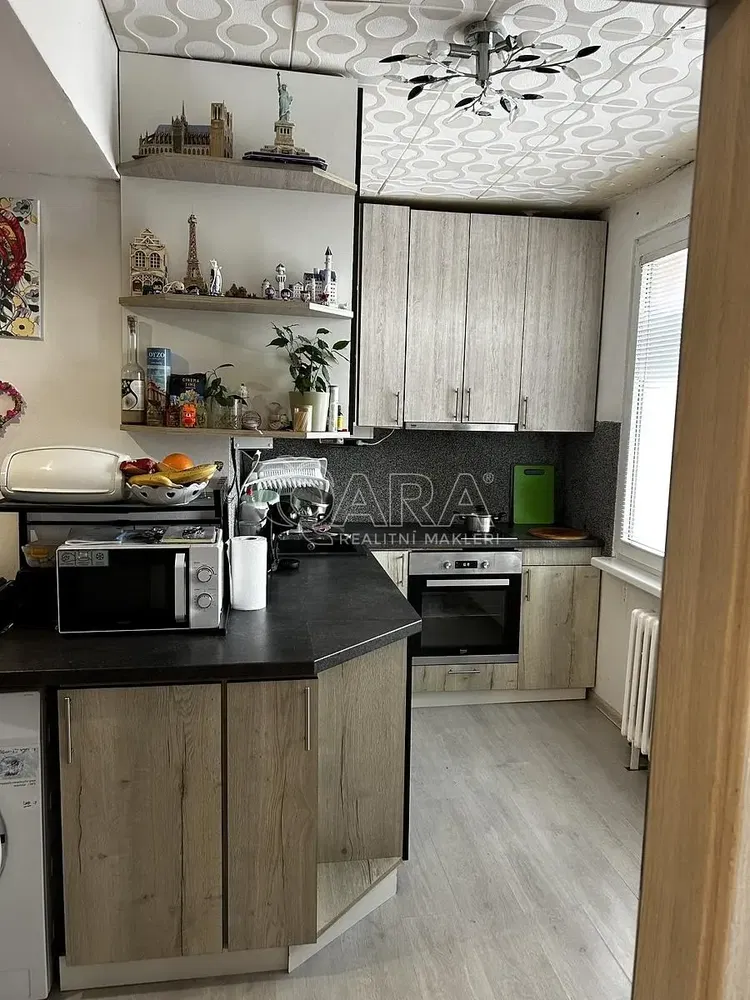 Kuchyně; kuchyňské spotřebiče, přirozené světlo, moderní styl