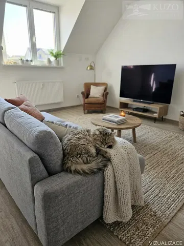 Woonkamer; natuurlijk licht, moderne stijl