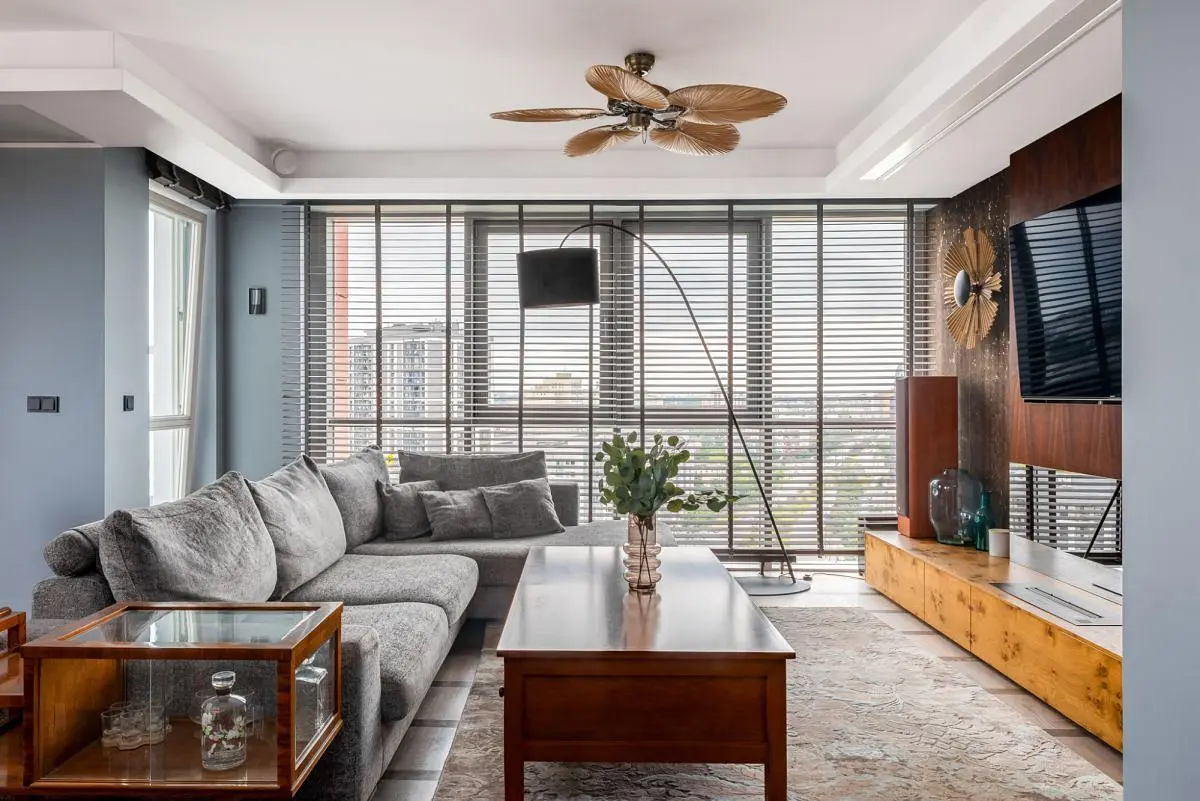 Oturma odası; doğal ışık, modern stil