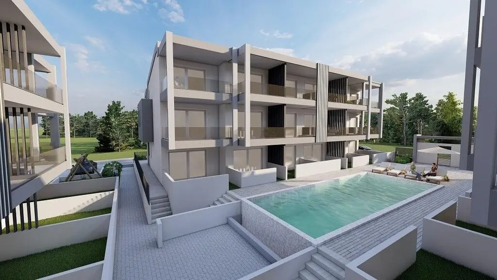 Maison et environs; vue
