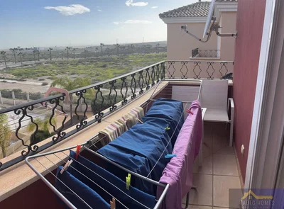 Balkon; manzara, fayans zemin