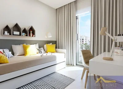 Çocuk odası; doğal ışık, modern stil