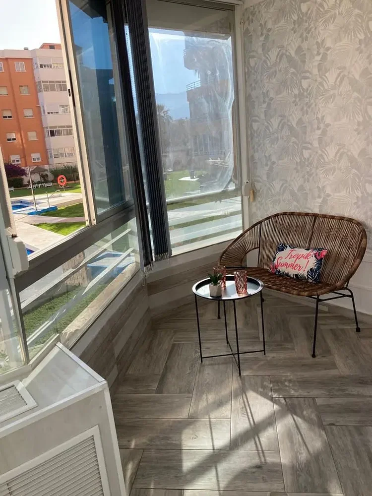 Balkon; manzara, doğal ışık, modern stil
