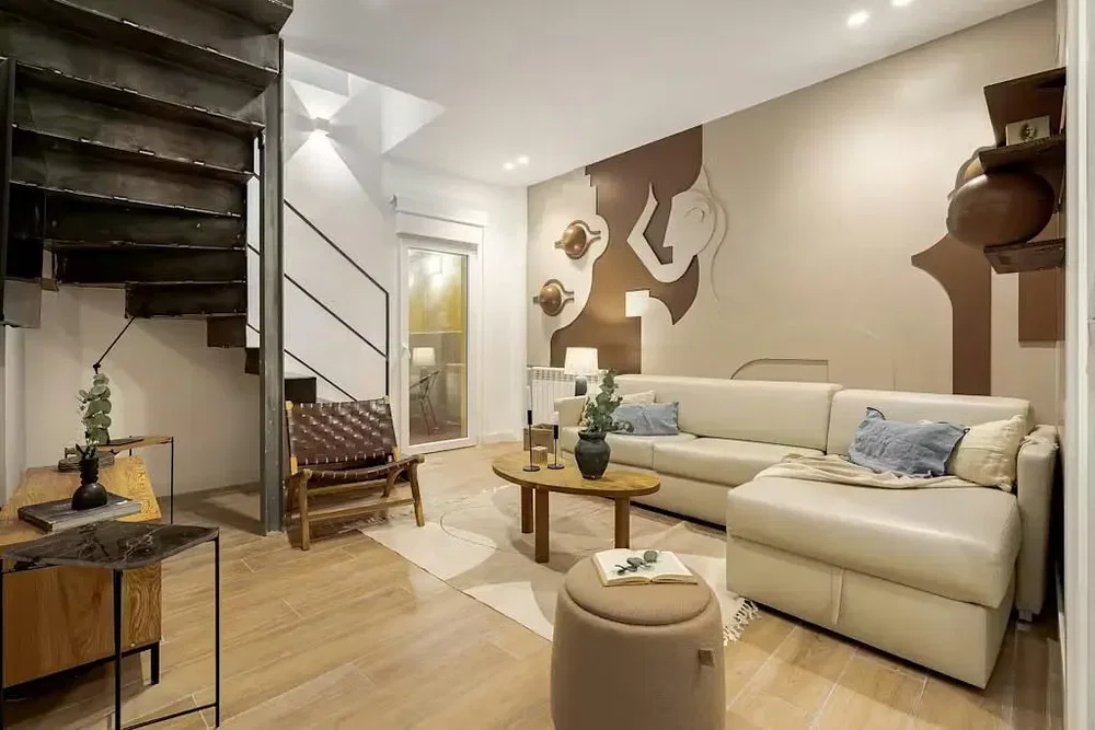 Wohnzimmer; tageslicht, moderner stil