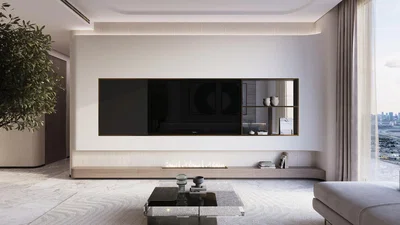 Oturma odası; manzara, modern stil, doğal ışık