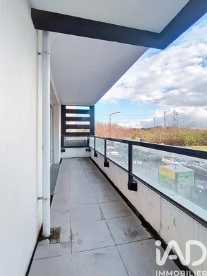 Balkon; blick, fliesenboden