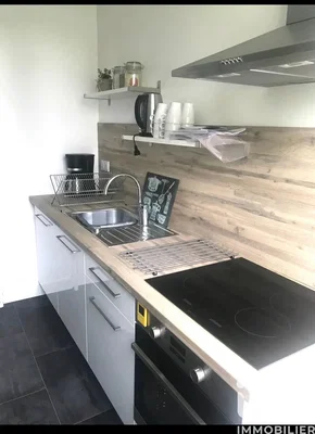 Mutfak; mutfak aletleri, fayans zemin, tadilatlı, doğal ışık, modern stil