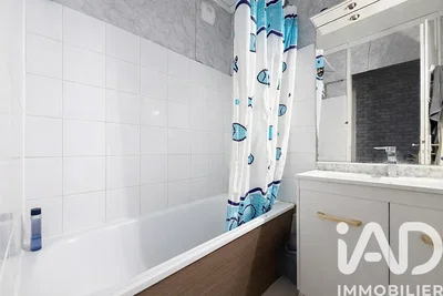 Kupaonica; pločice, renoviran, prirodno svjetlo, moderni stil