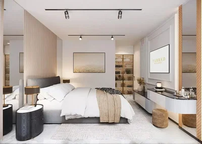 Chambre; style moderne, lumière naturelle