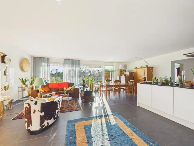 Wohnzimmer; blick, tageslicht, moderner stil