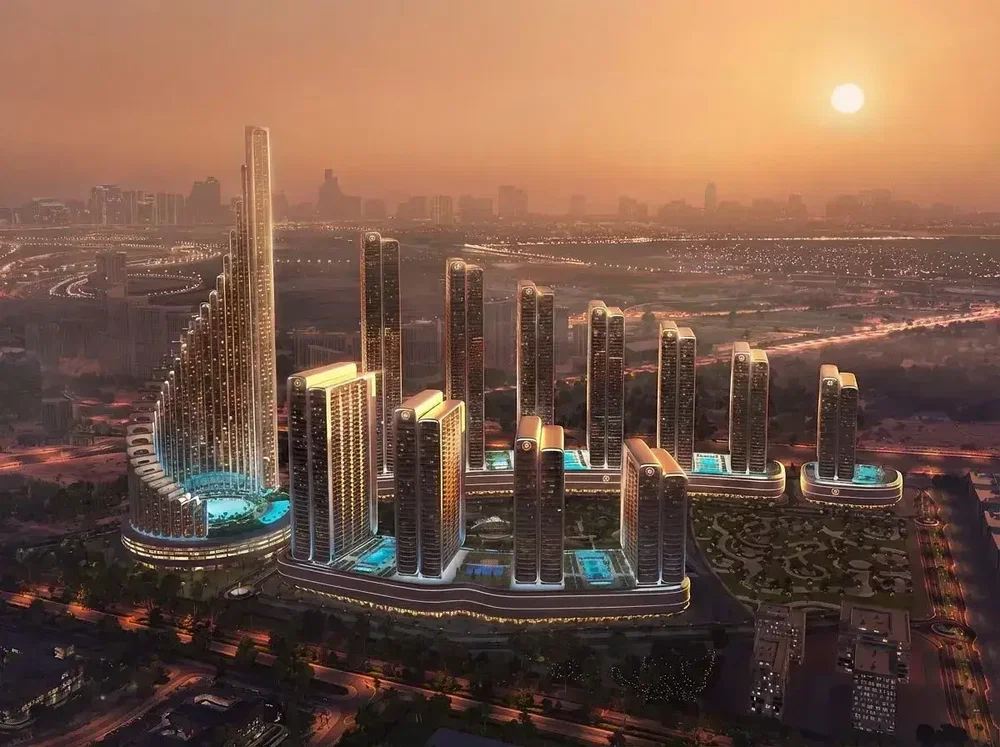 Maison et environs; vue