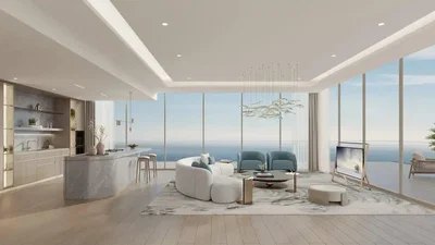 Salon; vue, lumière naturelle, style moderne, parquet