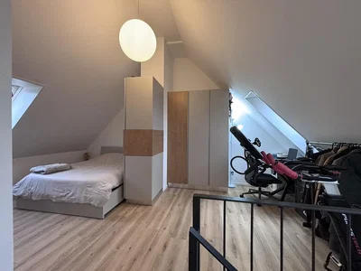 Bedroom; natural light, wood floor