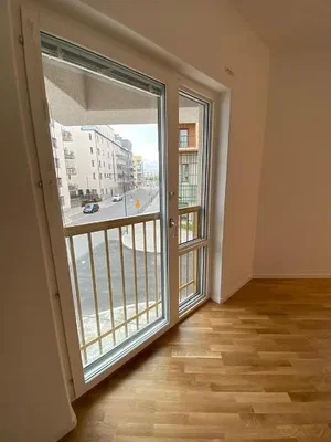 Balkon; blick, holzboden, tageslicht