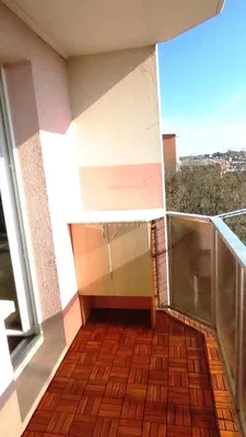 Balkon; blick, holzboden