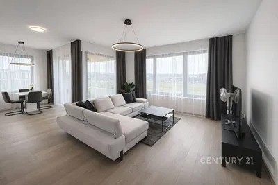 Wohnzimmer; blick, holzboden, tageslicht, moderner stil