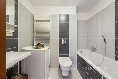 Kupaonica; pločice, renoviran, prirodna svjetlost, moderan stil