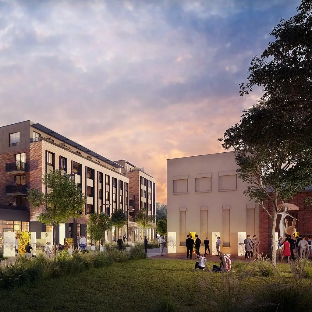 Maison et environs; vue