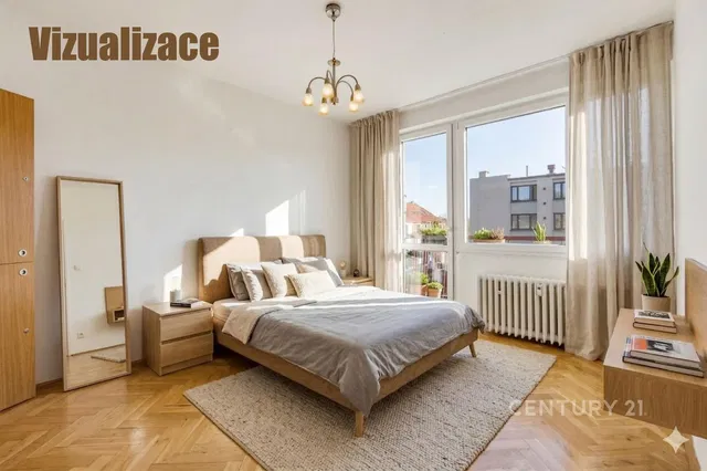 Bedroom; natural light, wood floor