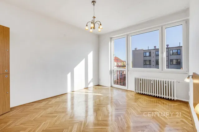 Living room; wood floor, natural light, view