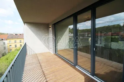 Balkon; blick, holzboden