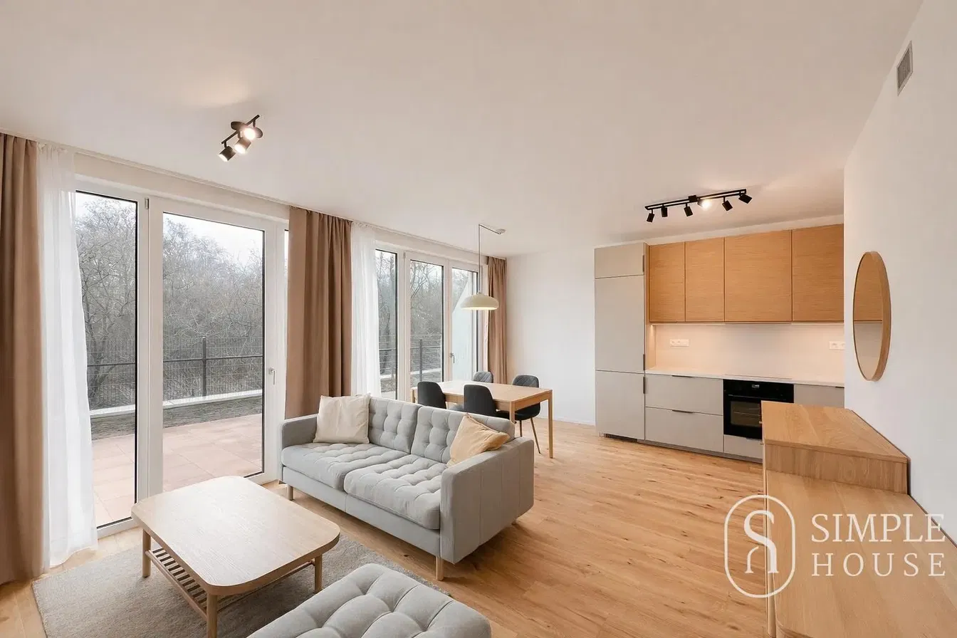 Wohnzimmer; blick, moderner stil, tageslicht