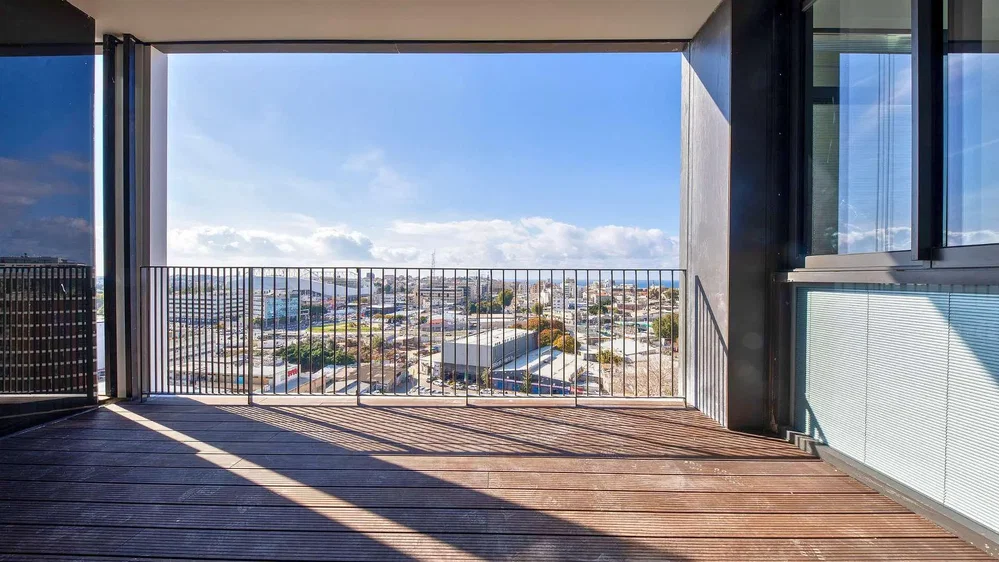 Balcon; vue, parquet