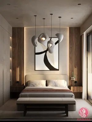 Schlafzimmer; moderner stil, tageslicht