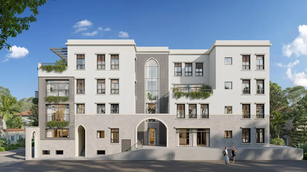 Maison et environs; vue