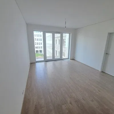 Wohnzimmer; blick, holzboden, tageslicht