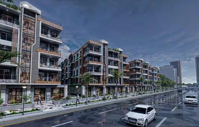 Dům a okolí; výhled