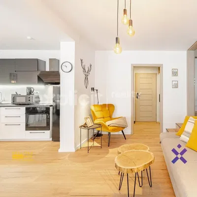 Oturma odası; mutfak aletleri, doğal ışık, modern stil