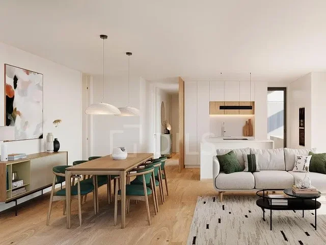 Living room; natural light, modern style, wood floor
